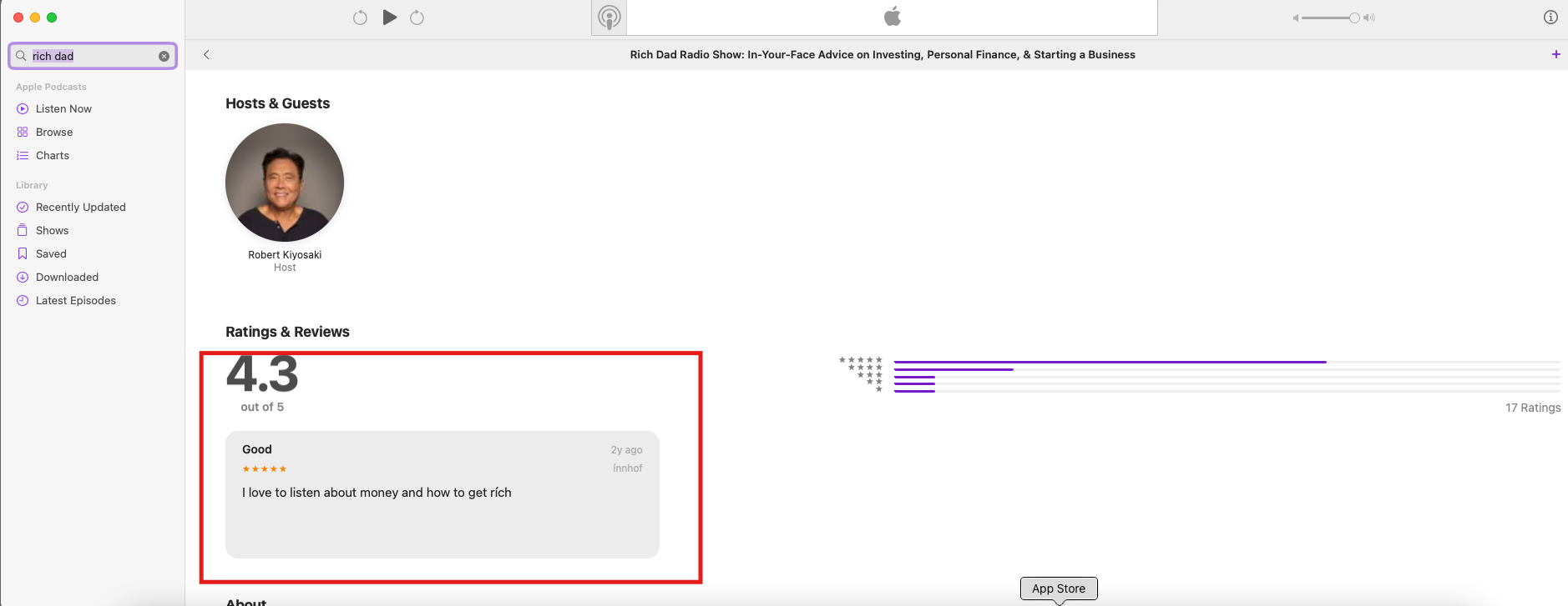 Apple Podcast Reviews